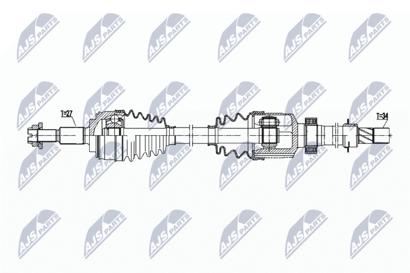 NTY NPW-RE-203 Drive Shaft