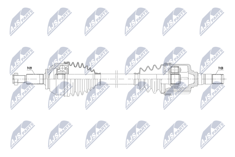 NTY NPW-RE-206 Drive Shaft