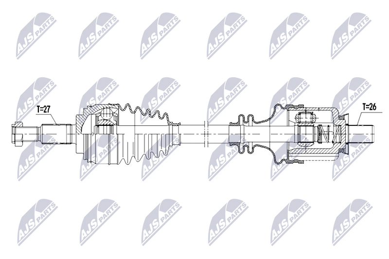 NTY NPW-RE-208 Drive Shaft