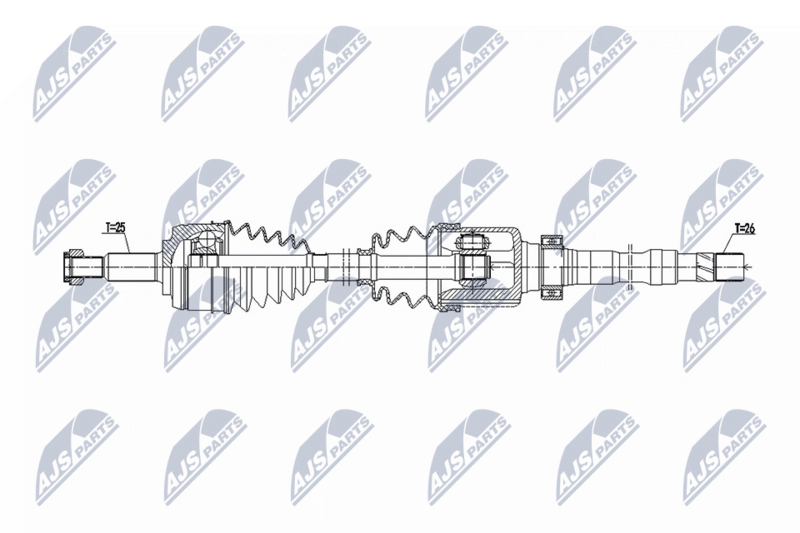 NTY NPW-RE-216 Drive Shaft