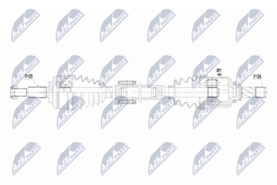 Drive Shaft NTY NPW-RE-217