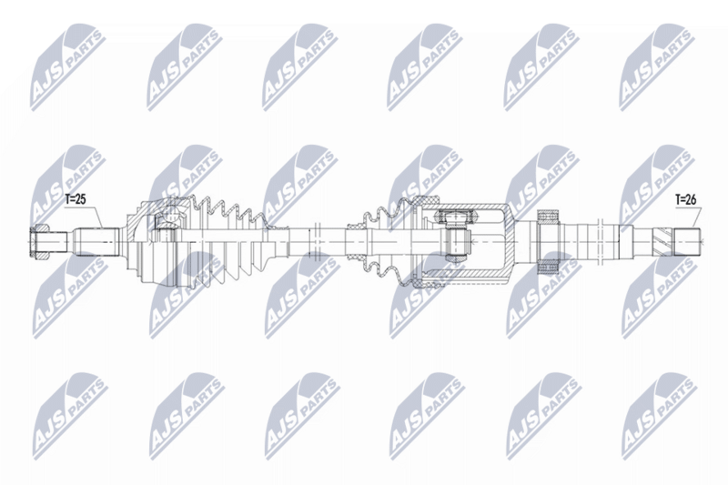 NTY NPW-RE-219 Drive Shaft