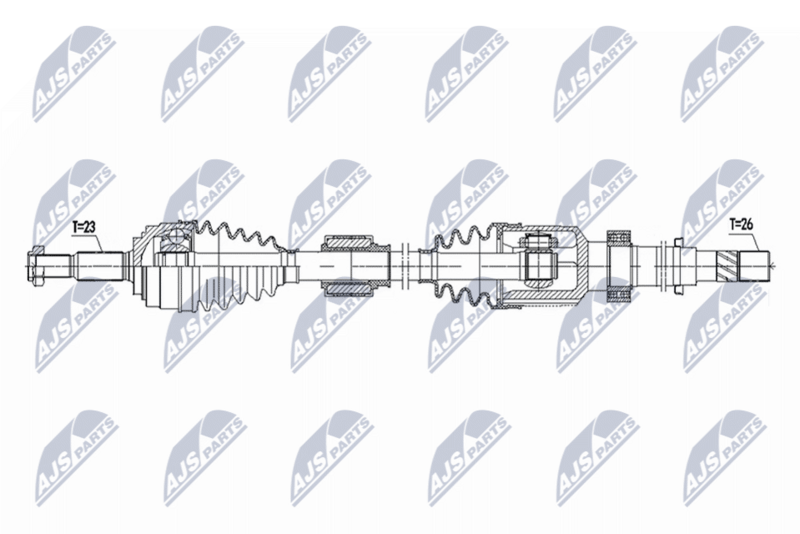 NTY NPW-RE-222 Drive Shaft