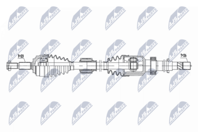Drive Shaft NTY NPW-RE-222