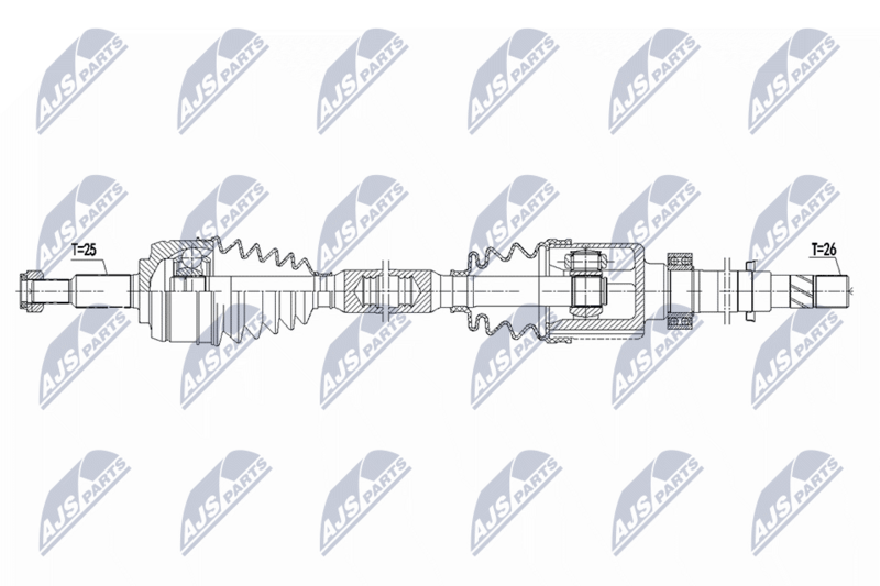 NTY NPW-RE-225 Drive Shaft