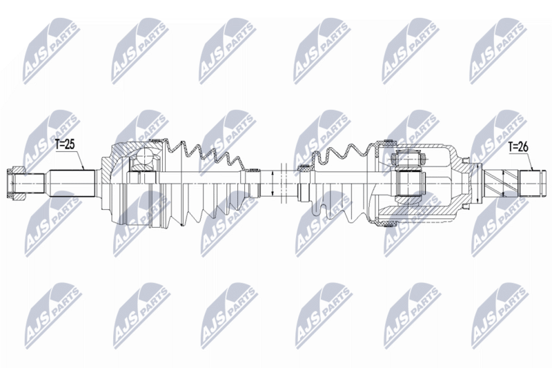 NTY NPW-RE-226 Drive Shaft