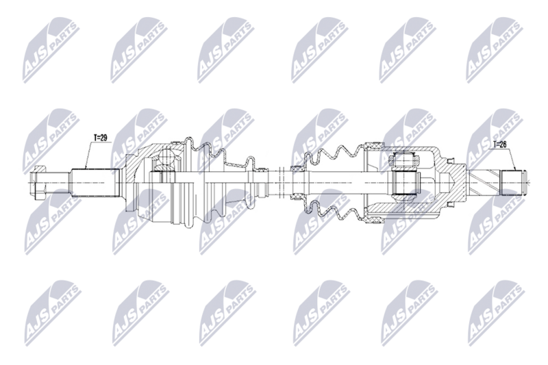 NTY NPW-RE-229 Drive Shaft