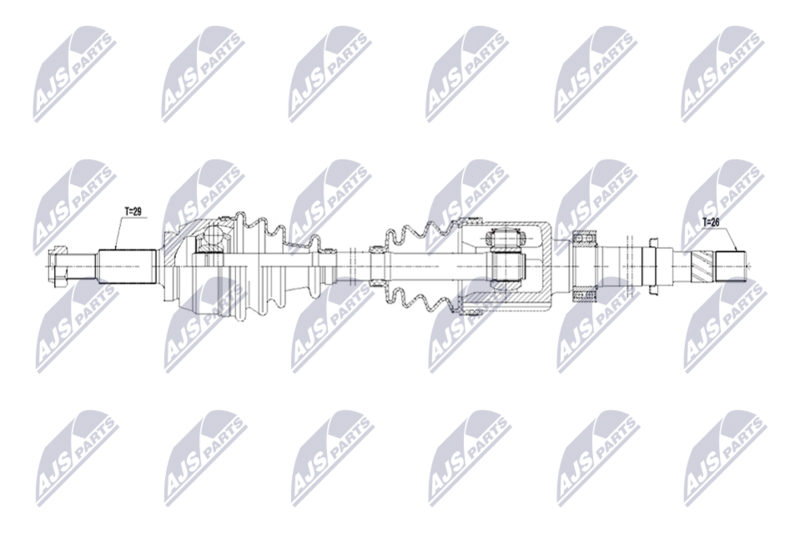 NTY NPW-RE-230 Drive Shaft