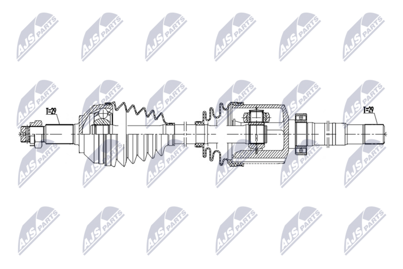 NTY NPW-RE-231 Drive Shaft