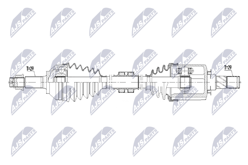 NTY NPW-RE-232 Drive Shaft