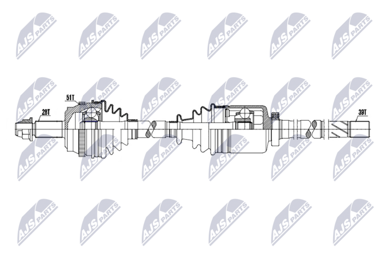 NTY NPW-RE-237 Drive Shaft