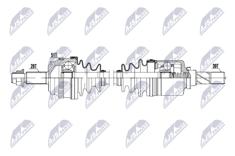 NTY NPW-RE-238 Drive Shaft