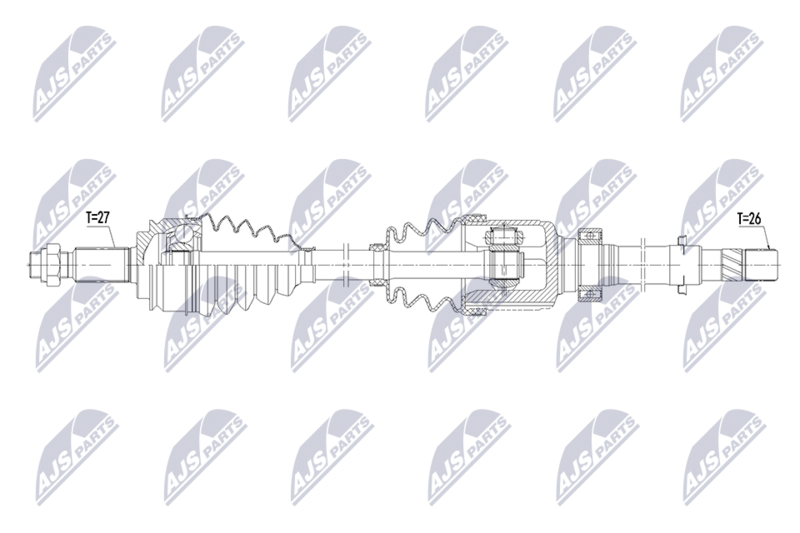 NTY NPW-RE-242 Drive Shaft
