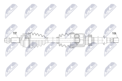 Drive Shaft NTY NPW-RE-242