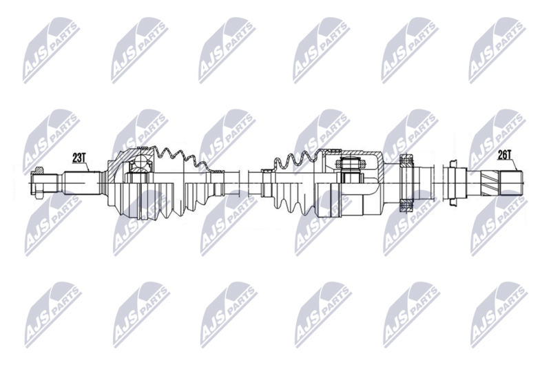 NTY NPW-RE-244 Drive Shaft