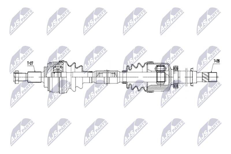 NTY NPW-RE-247 Drive Shaft
