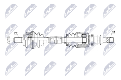 Drive Shaft NTY NPW-RE-247