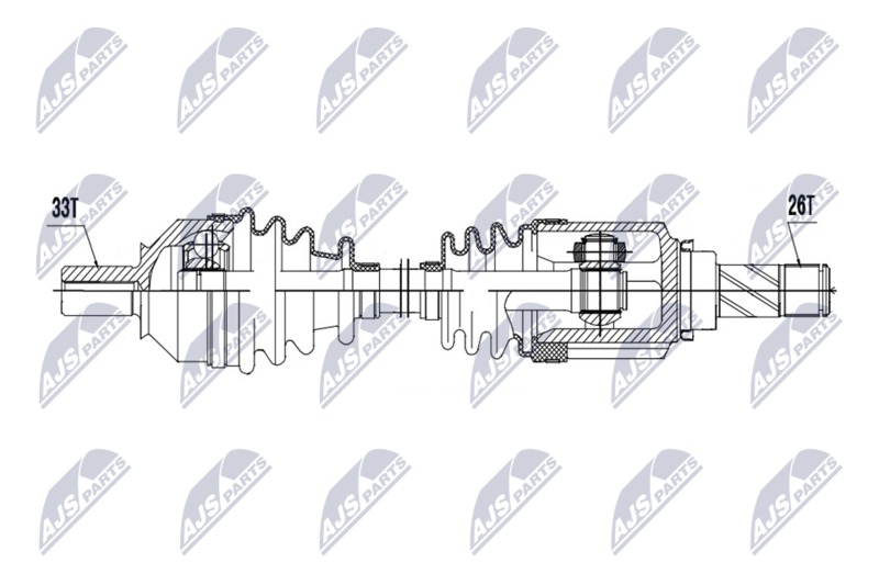 NTY NPW-RE-248 Drive Shaft