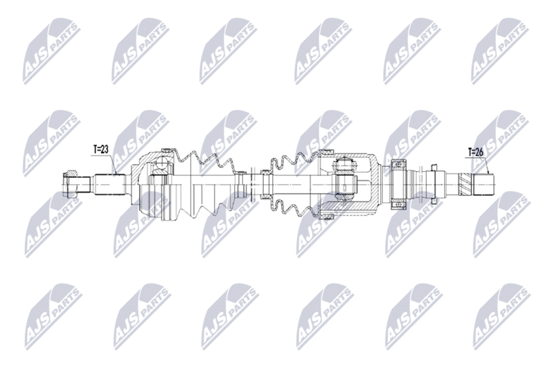 NTY NPW-RE-254 Drive Shaft