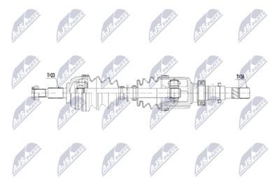 Drive Shaft NTY NPW-RE-254