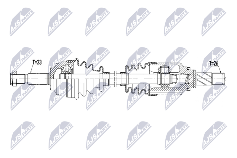 NTY NPW-RE-255 Drive Shaft