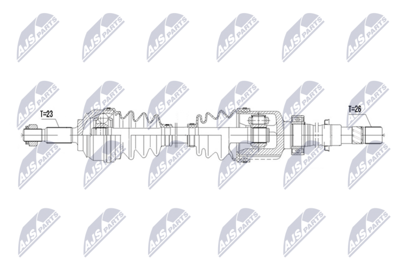 NTY NPW-RE-256 Drive Shaft