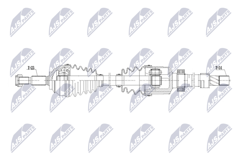 NTY NPW-RE-257 Drive Shaft