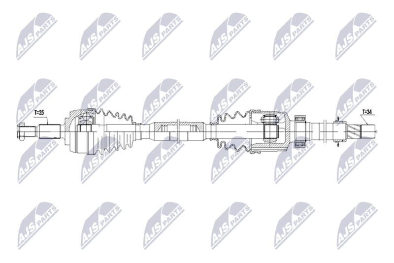 NTY NPW-RE-259 Drive Shaft