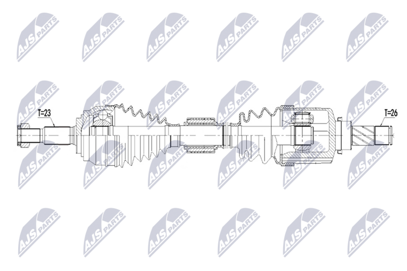 NTY NPW-RE-263 Drive Shaft