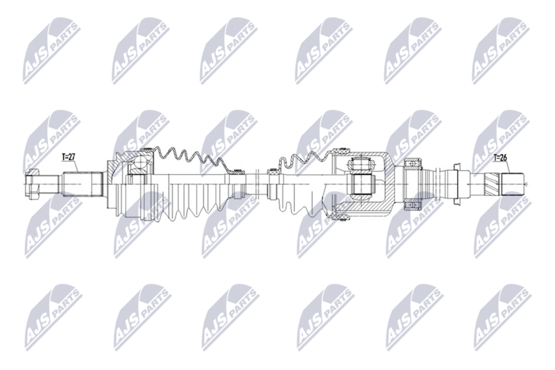 NTY NPW-RE-265 Drive Shaft