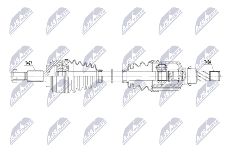 NTY NPW-RE-266 Drive Shaft