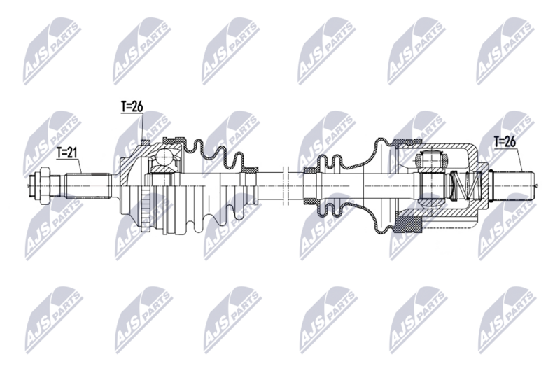NTY NPW-RE-268 Drive Shaft