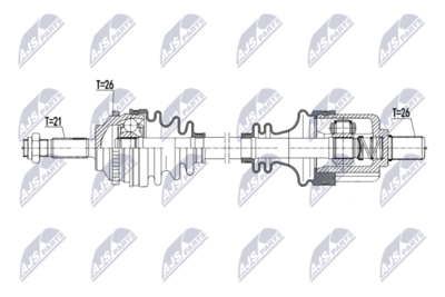 Drive Shaft NTY NPW-RE-268
