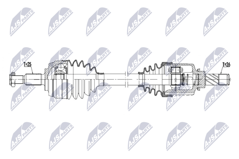 NTY NPW-RE-269 Drive Shaft