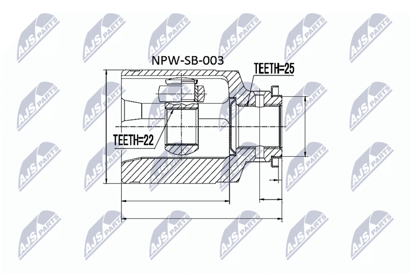 NTY NPW-SB-003 Joint Kit, drive shaft