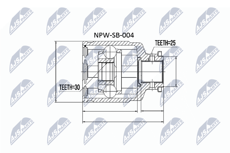 NTY NPW-SB-004 Joint Kit, drive shaft