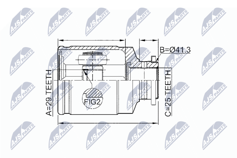 NTY NPW-SB-011 Joint Kit, drive shaft