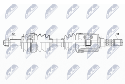 Drive Shaft NTY NPW-SB-012