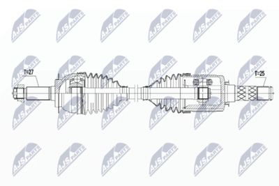 Drive Shaft NTY NPW-SB-015