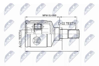 Joint Kit, drive shaft NTY NPW-SU-000