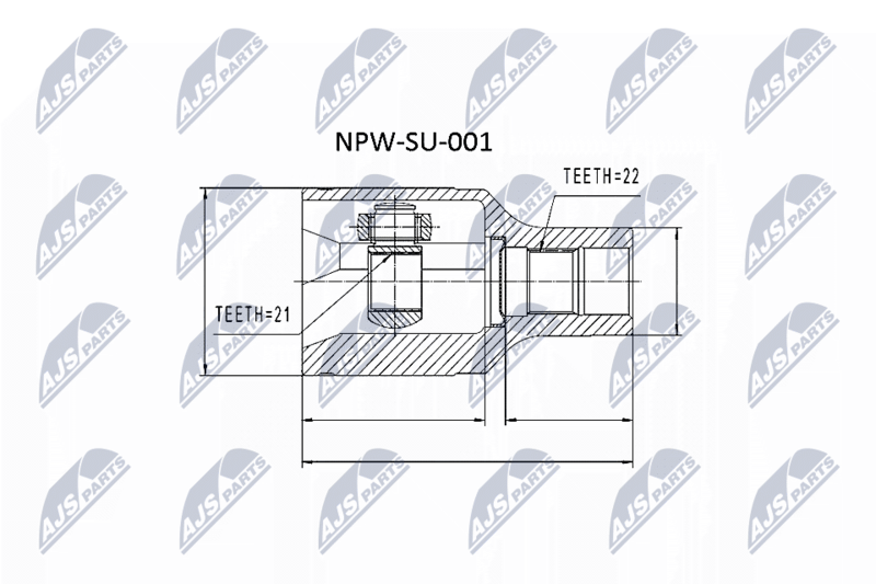 NTY NPW-SU-001 Joint Kit, drive shaft