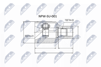 Joint Kit, drive shaft NTY NPW-SU-001