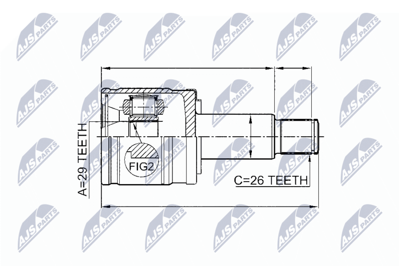 NTY NPW-SU-005 Joint Kit, drive shaft