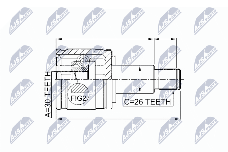 NTY NPW-SU-009 Joint Kit, drive shaft
