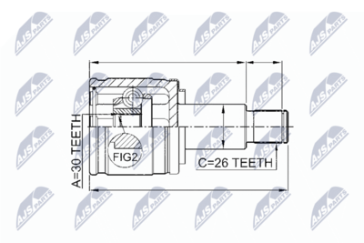 Joint Kit, drive shaft NTY NPW-SU-009