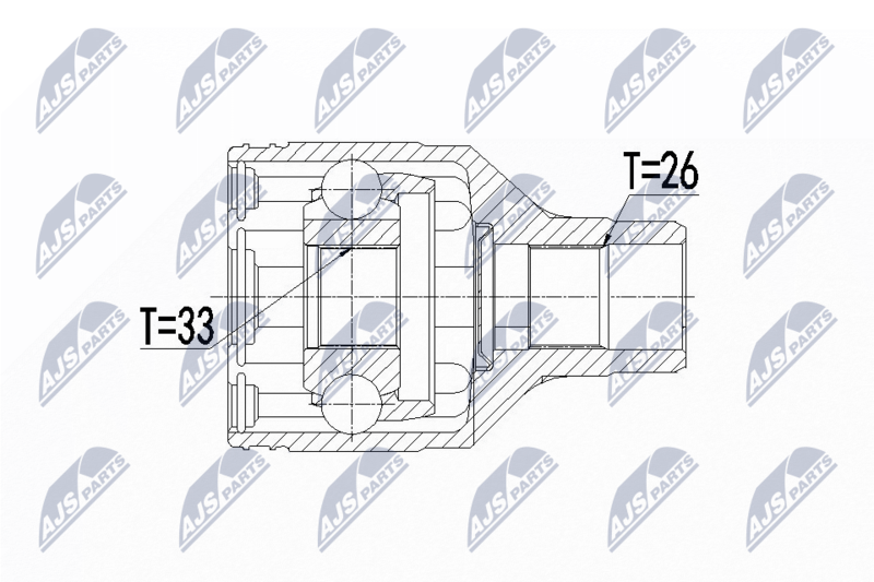 NTY NPW-SU-016 Joint Kit, drive shaft