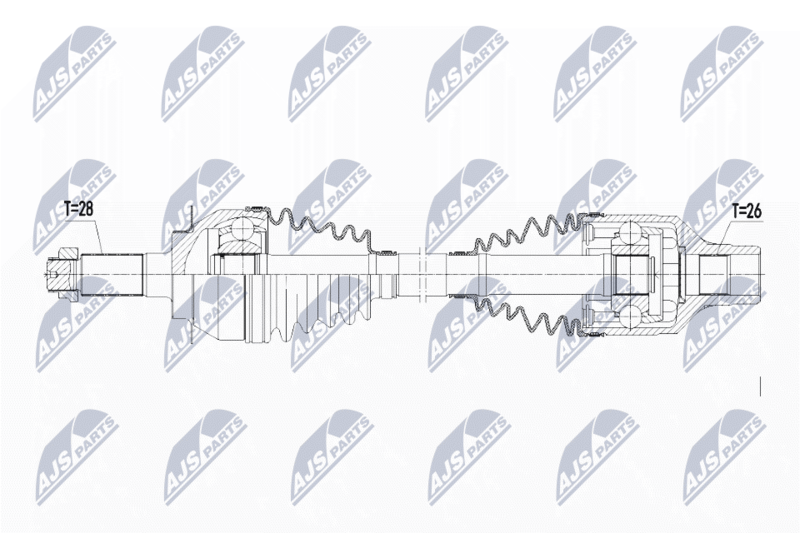 NTY NPW-SU-017 Drive Shaft