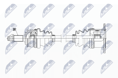 Drive Shaft NTY NPW-SU-021
