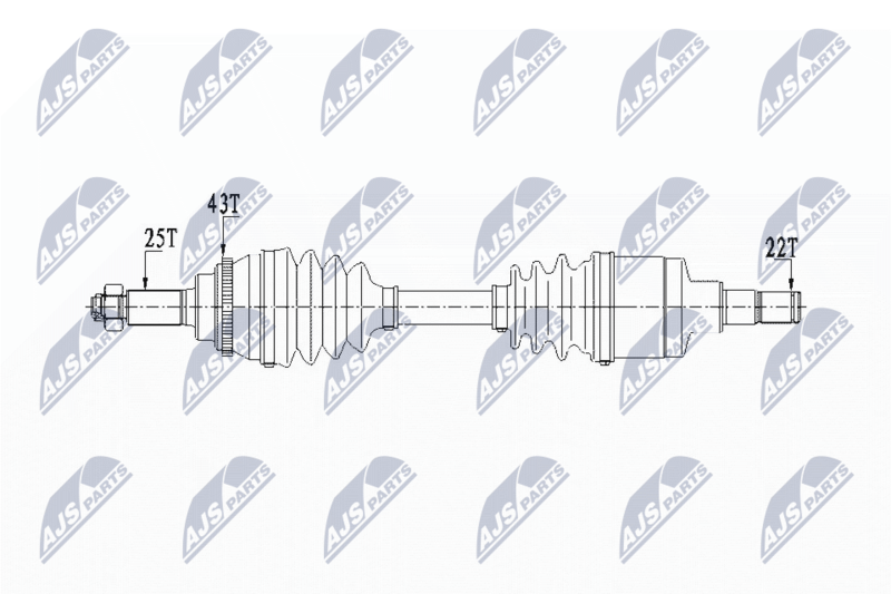 NTY NPW-SU-029 Drive Shaft