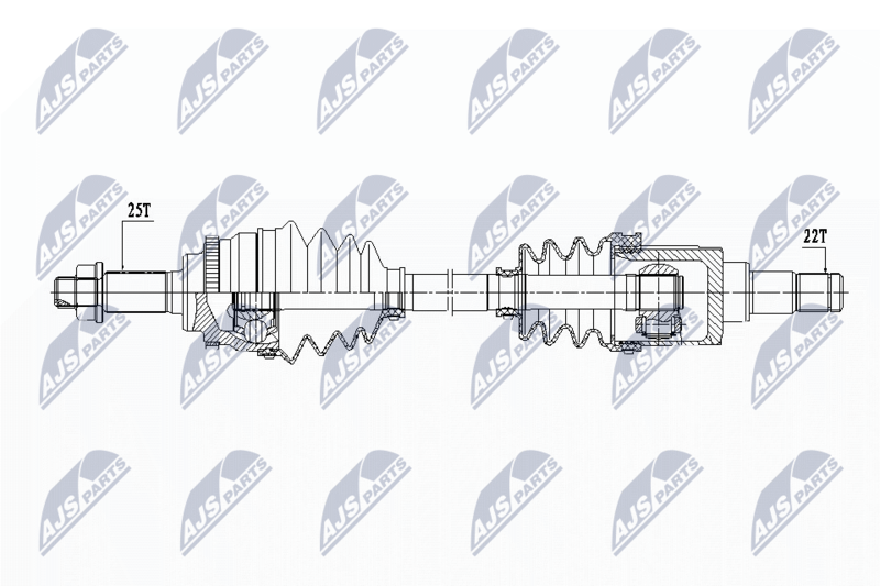 NTY NPW-SU-031 Drive Shaft